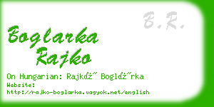 boglarka rajko business card